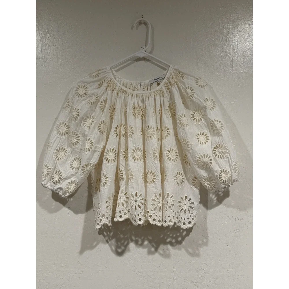 Madewell eyelet puff